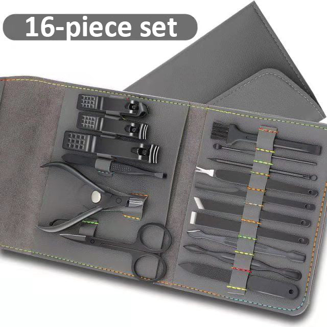 Kit profissional de Pedicure e Manicure em aço inoxidável