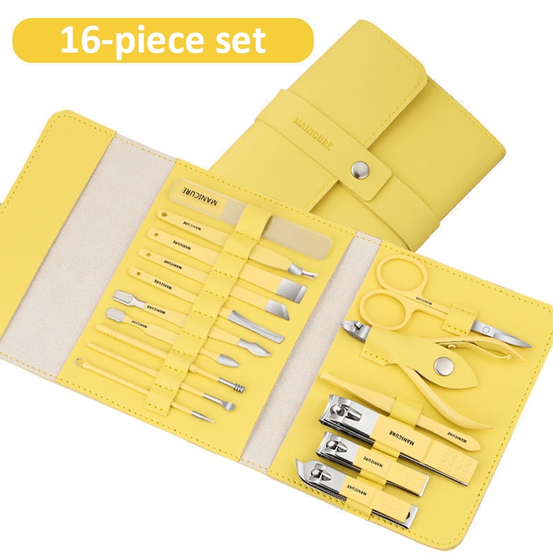 Kit profissional de Pedicure e Manicure em aço inoxidável
