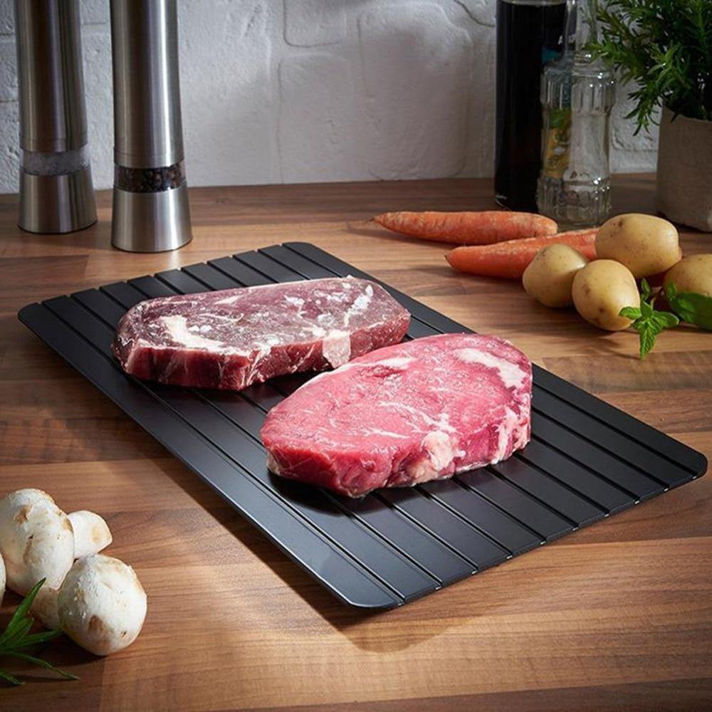Bandeja para descongelar rápido os alimentos congelados - Look produto certo