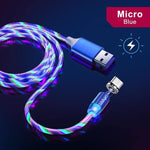 Cabo Magnético Light LED Micro USB, Tipo-c e IOS para iPhone - Look produto certo