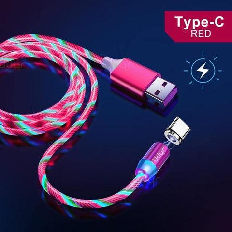 Cabo Magnético Light LED Micro USB, Tipo-c e IOS para iPhone - Look produto certo