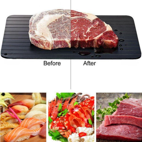 Bandeja para descongelar rápido os alimentos congelados - Look produto certo